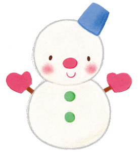 雪だるまのイラスト