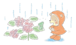 雨ふりくまさんのイラスト