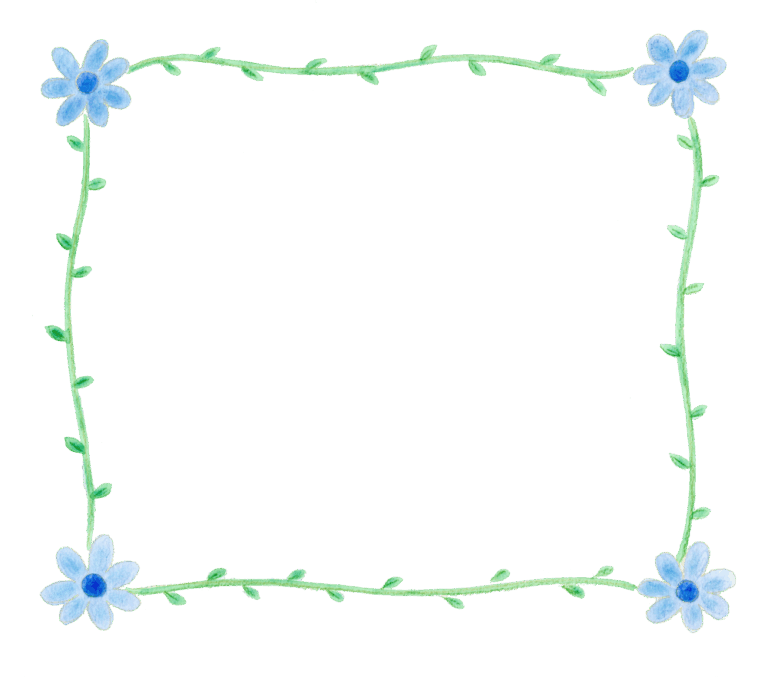 お花の飾り枠