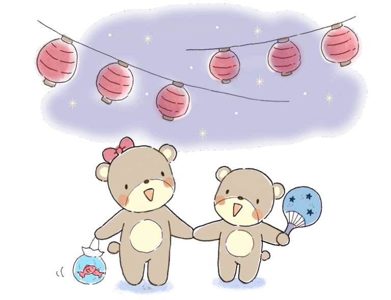 夏まつりのイラスト
