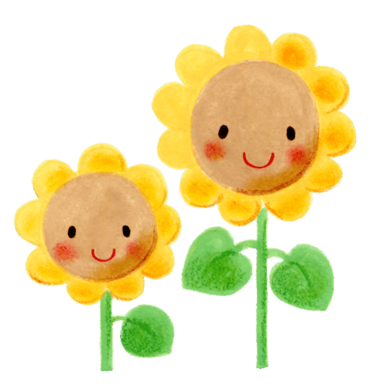 ひまわりのイラスト