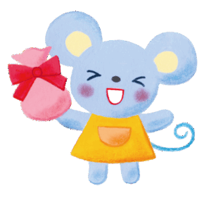 ねずみ・冬のイラスト